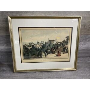 1870 Antique COLOR Print  / CITY OF CLEVELAND, OHIO